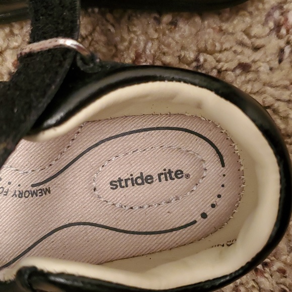 Baby girl Mary Jane stride rite black shoes size 5m - Picture 4 of 5